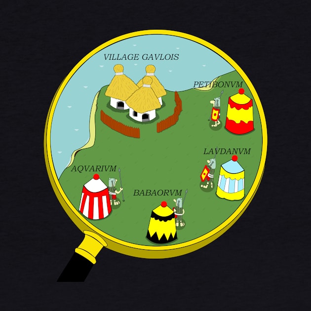 asterix and obelix magnifying glass + name by Stinos